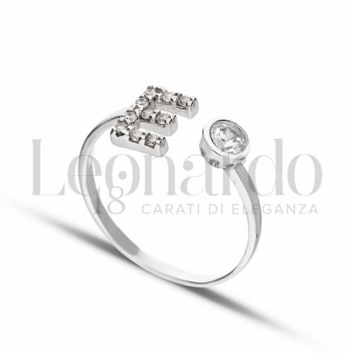 Regolabile con Zircone bianco in Oro Bianco da 1,5gr.