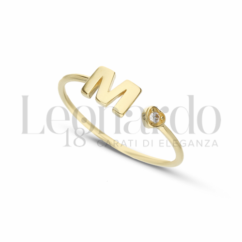 Regolabile con Zircone bianco in Oro Giallo da 1,4gr.
