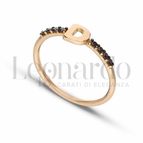 13 con Zirconi Brown in Oro Rosa da 1,6gr.