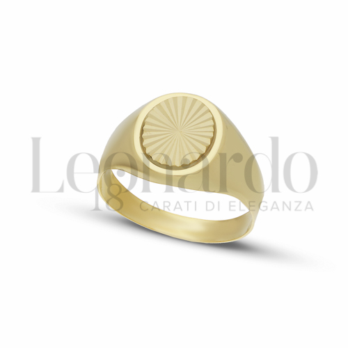Anelli Anello da mignolo in Oro 18 Carati Forma: Ovale Misura o modello: Stampato e diamantato Misura: N&deg; 14 1,7g