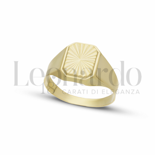 Anelli Anello da mignolo in Oro 18 Carati Forma: Ottagono Misura o modello: Stampato e diamantato Misura: N&deg; 10 1,4g
