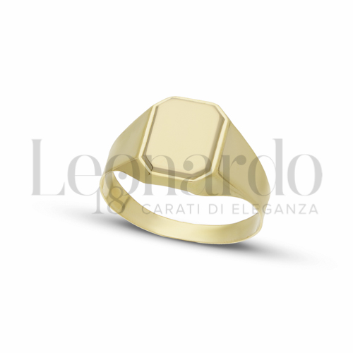Anelli Anello da mignolo in Oro 18 Carati Forma: Ottagono Misura o modello: Stampato e lucido Misura: N&deg; 19 1,5g