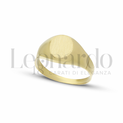 Anelli Anello Da Mignolo in Oro 18 Carati Forma: Ovale Misura o modello: Scatolato e satinato Misura: N&deg; 16 2,5g