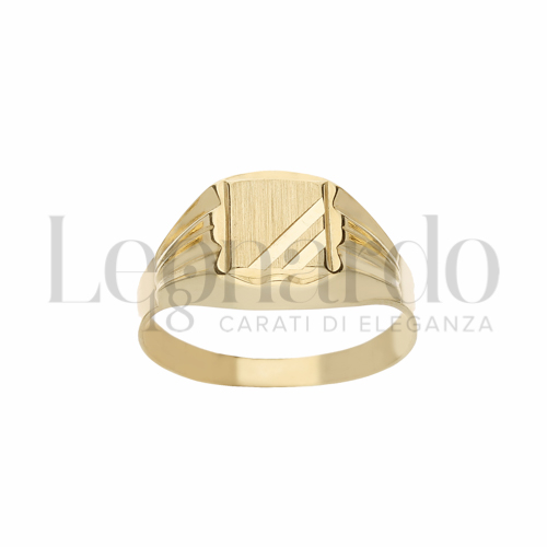 Scatolato Con 2 strisce diamantate in Oro Giallo da 2,7gr.