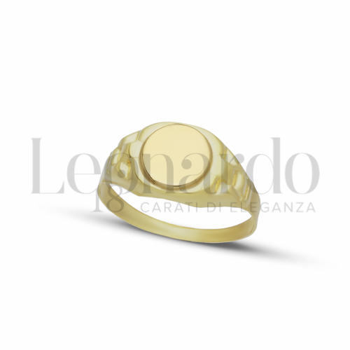 Anelli Anello da Mignolo in Oro 18 Carati Forma: Tondo Misura o modello: Stampato e lucido Misura: N&deg; 1,4g