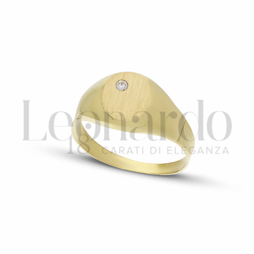 Anelli Anello Da Mignolo in Oro 18 Carati Forma: Ovale Misura o modello: Scatolato e satinato Misura: N&deg; 13 2,5g