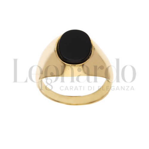 1° Misura con Onice in Oro Giallo da 5,4gr.