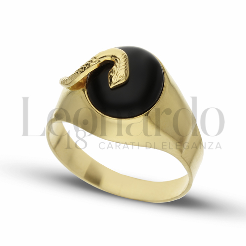 1° Misura con Onice in Oro Giallo da 5,1gr.