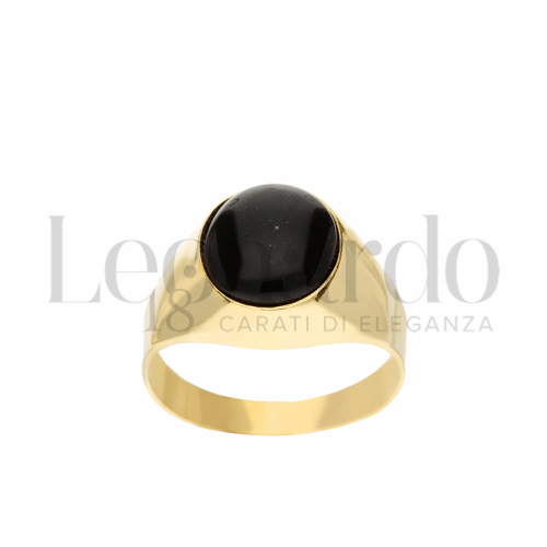 Scatolato con Onice in Oro Giallo da 4,3gr.