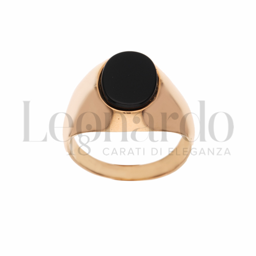 1° Misura con Onice in Oro Rosa da 5,8gr.