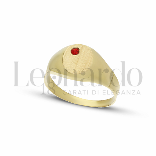 Anelli Anello Da Mignolo in Oro 18 Carati Forma: Ovale Misura o modello: Scatolato e satinato Misura: N&deg; 14 2,6g