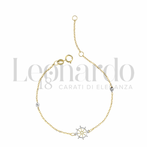 Finitura o soggetti Timone a 6 punte in Oro Giallo e Oro Bianco da 0,8gr.