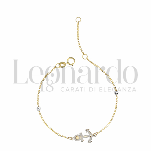 Finitura o soggetti Ancora in Oro Giallo e Oro Bianco da 0,9gr.