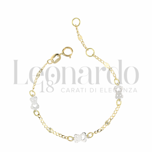 Finitura o soggetti Orsetto in Oro Giallo e Oro Bianco da 1,1gr.