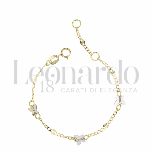 Finitura o soggetti Farfalla in Oro Giallo e Oro Bianco da 1,1gr.