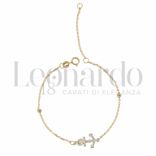 Finitura o soggetti Ancora in Oro Giallo e Oro Bianco da 1,1gr.