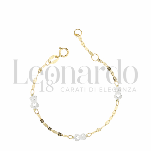 Finitura o soggetti Orsetto in Oro Giallo e Oro Bianco da 0,7gr.