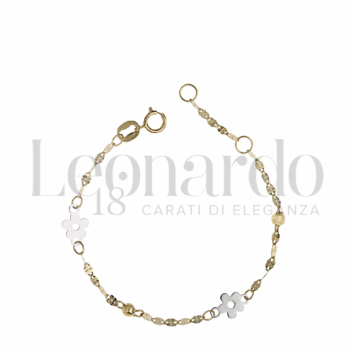 Finitura o soggetti Fiore in Oro Giallo e Oro Bianco da 0,8gr.