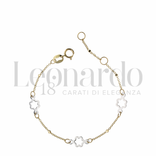 Finitura o soggetti Fiore in Oro Giallo e Oro Bianco da 0,9gr.