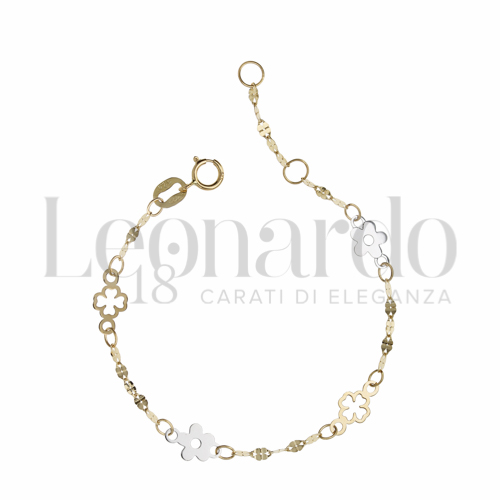 Finitura o soggetti Fiore in Oro Giallo e Oro Bianco da 0,7gr.