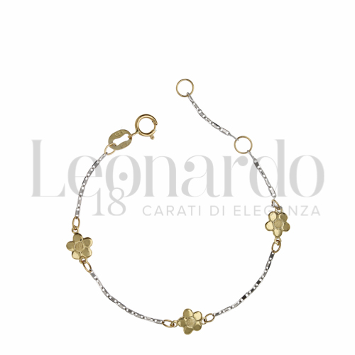 Finitura o soggetti Fiore in Oro Giallo e Oro Bianco da 1,1gr.