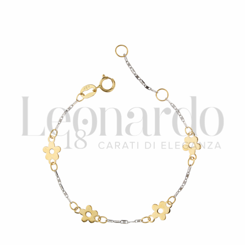 Finitura o soggetti Fiore in Oro Giallo e Oro Bianco da 0,9gr.