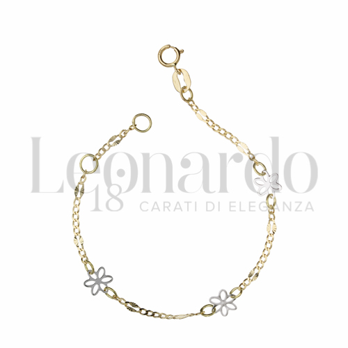 Finitura o soggetti Fiore in Oro Giallo e Oro Bianco da 1,1gr.
