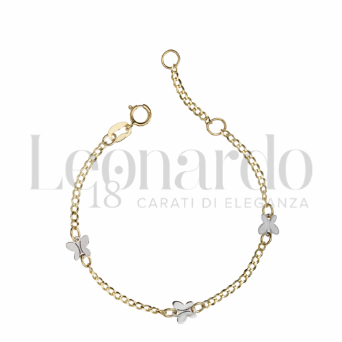 Finitura o soggetti Farfalla in Oro Giallo e Oro Bianco da 1,3gr.
