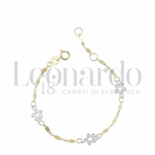 Finitura o soggetti Fiore in Oro Giallo e Oro Bianco da 0,8gr.