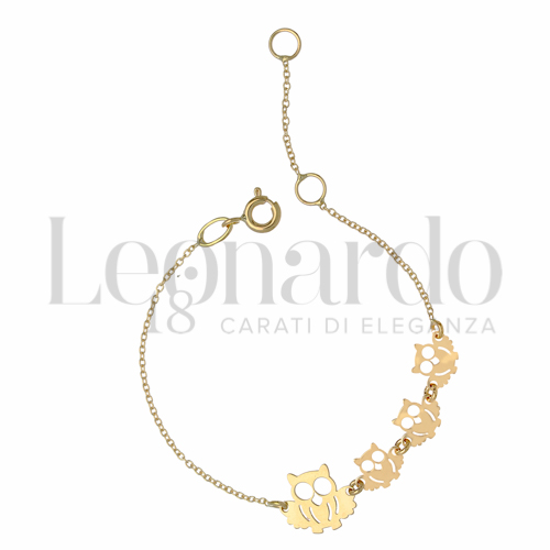 Finitura o soggetti Gufo in Oro Giallo da 1,4gr.