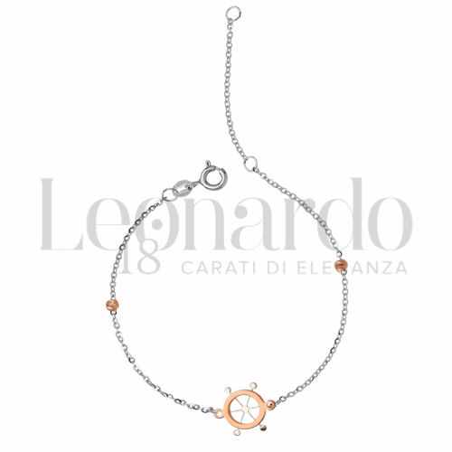 Finitura o soggetti Timone a 4 punte in Oro Rosa e Oro Bianco da 1gr.