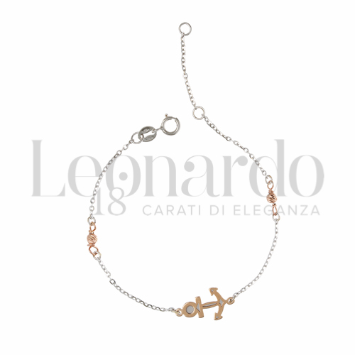 Finitura o soggetti Ancora in Oro Rosa e Oro Bianco da 1gr.