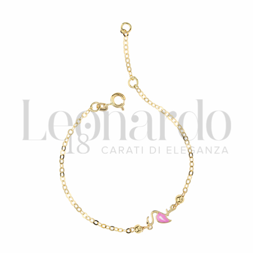 Finitura o soggetti Fenicottero in Oro Giallo da 1,2gr.