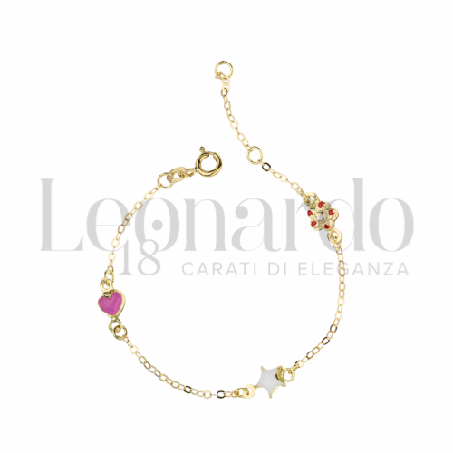 Finitura o soggetti Smaltato in Oro Giallo da 1,4gr.