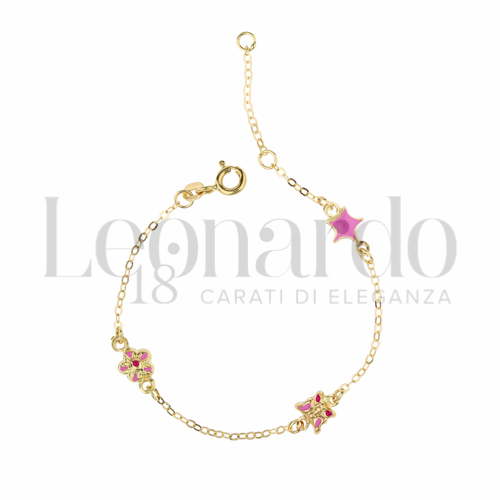 Finitura o soggetti Smaltato in Oro Giallo da 1,4gr.