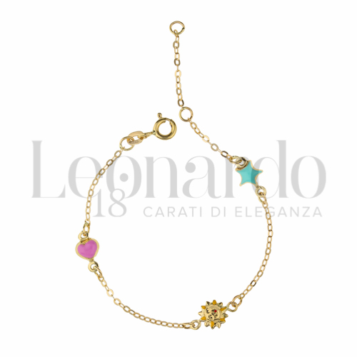 Finitura o soggetti Smaltato in Oro Giallo da 1,2gr.