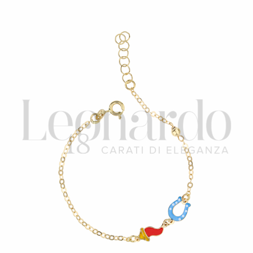 Finitura o soggetti Smaltato in Oro Giallo da 1,3gr.