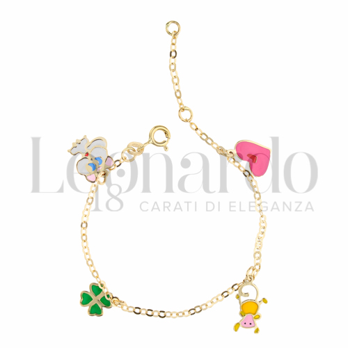 Finitura o soggetti Smaltato in Oro Giallo da 1,6gr.