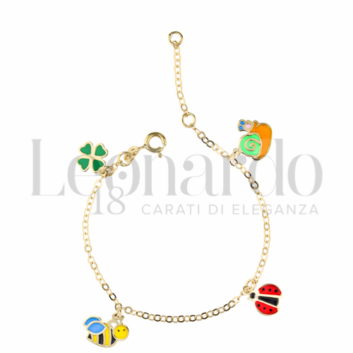 Finitura o soggetti Smaltato in Oro Giallo da 1,6gr.