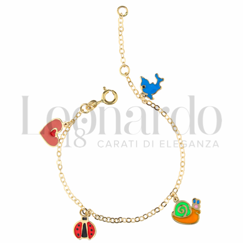 Finitura o soggetti Smaltato in Oro Giallo da 1,5gr.