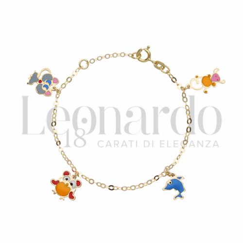 Finitura o soggetti Smaltato in Oro Giallo da 1,7gr.