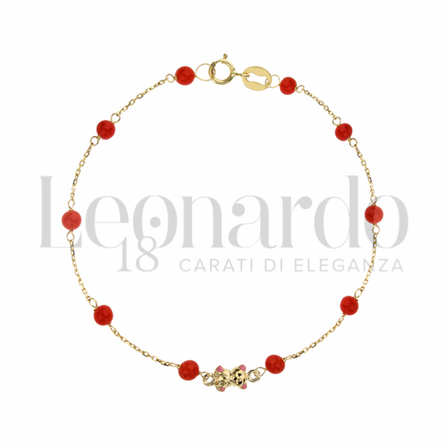 Finitura o soggetti Orsetto Rosa in Oro Giallo da 1,1gr.