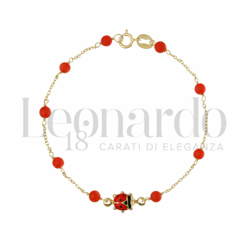 Finitura o soggetti Coccinella in Oro Giallo da 1,2gr.