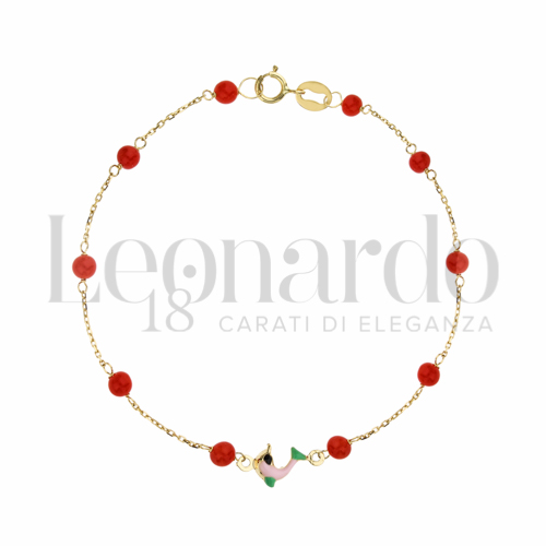 Finitura o soggetti Delfino in Oro Giallo da 1,1gr.