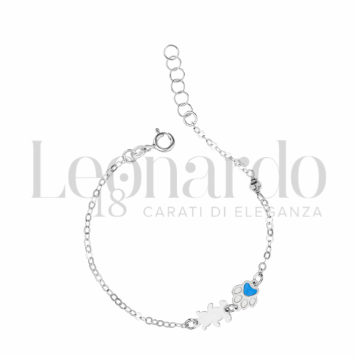 Finitura o soggetti Smaltato in Oro Bianco da 1,3gr.