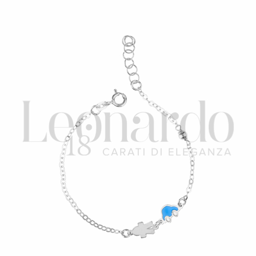 Finitura o soggetti Smaltato in Oro Bianco da 1,3gr.
