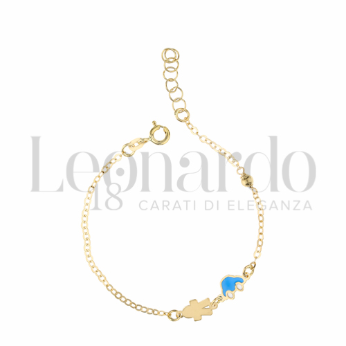 Finitura o soggetti Smaltato in Oro Giallo da 1,3gr.