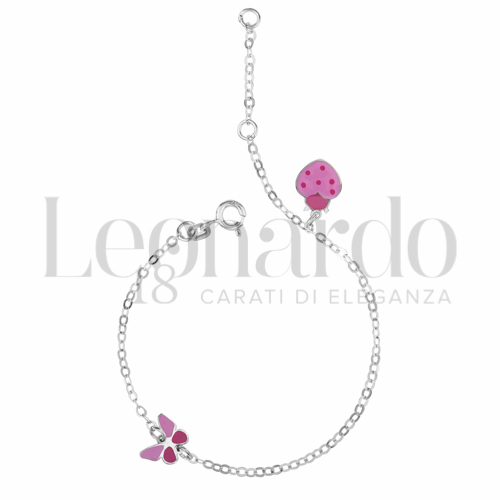 Finitura o soggetti Smaltato in Oro Bianco da 1,3gr.