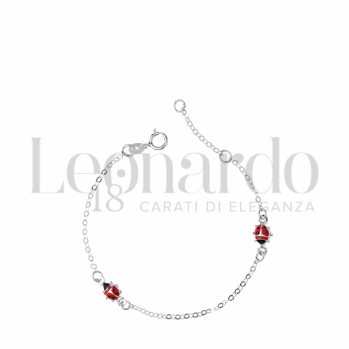 Finitura o soggetti Coccinella in Oro Bianco da 1gr.
