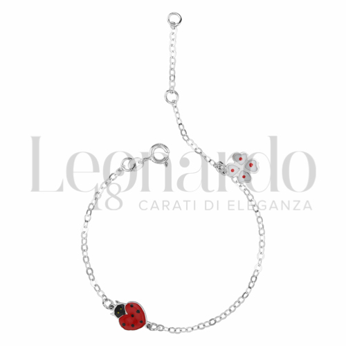 Finitura o soggetti Smaltato in Oro Bianco da 1,3gr.